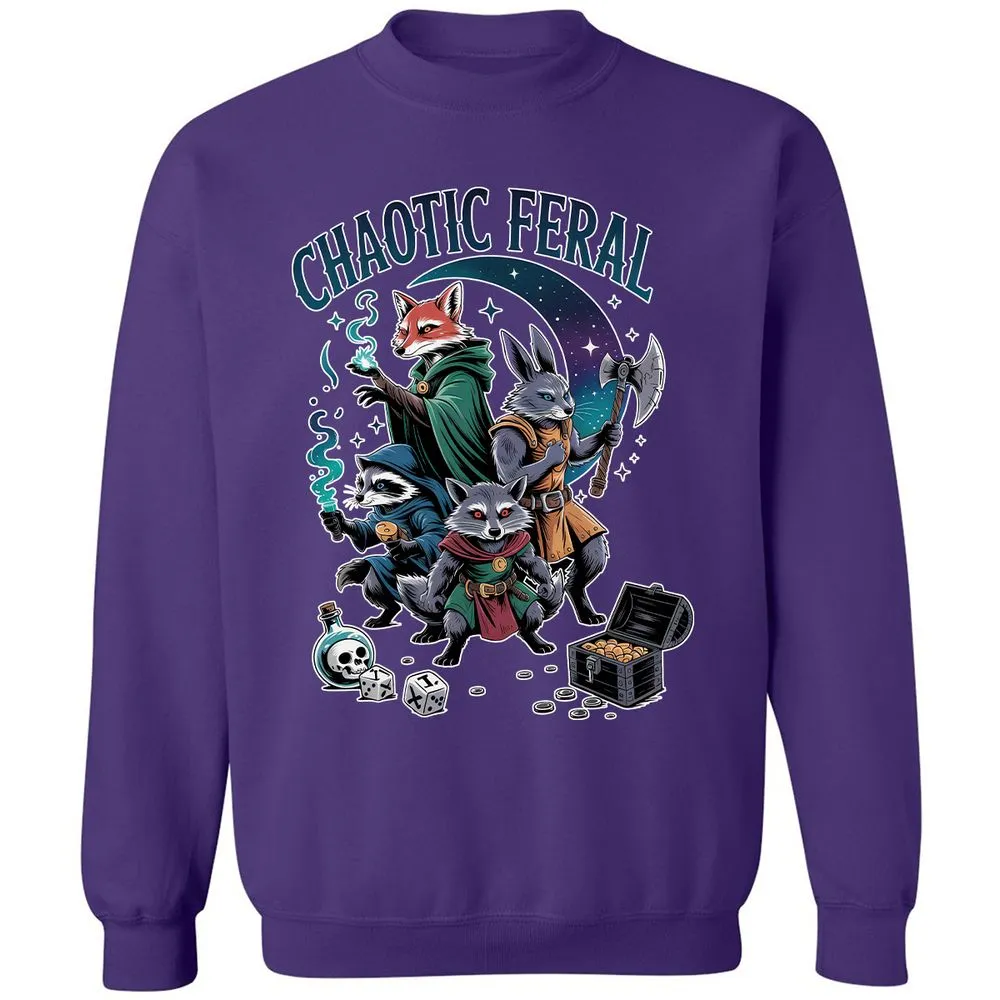 Chaotic Feral Classic Unisex Sweatshirt - Purple - 6