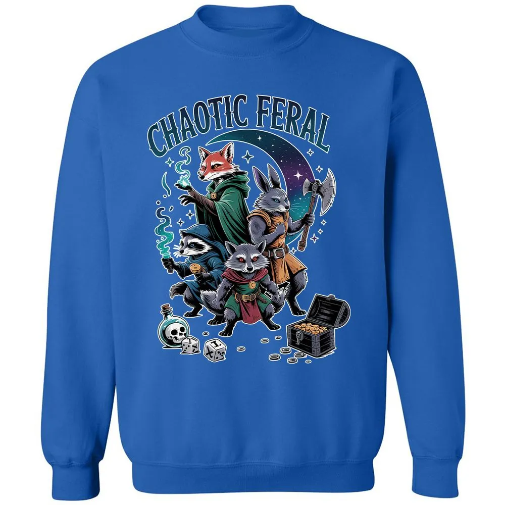 Chaotic Feral Classic Unisex Sweatshirt - Royal - 9