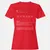 Baseball Player Women's T-Shirt - Red - 13