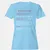 Baseball Player Women's T-Shirt - Light Blue - 8