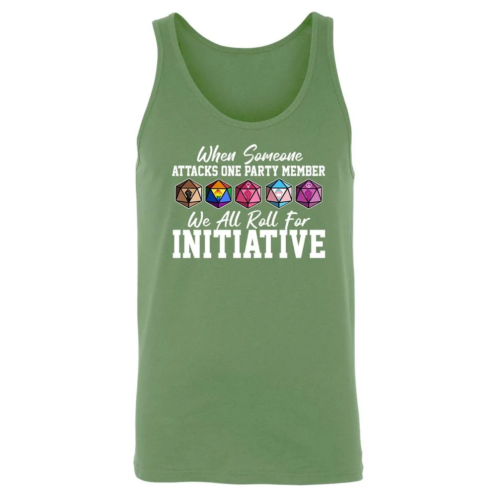 LGBT Roll For Initiative Unisex Jersey Tank - Leaf - 10