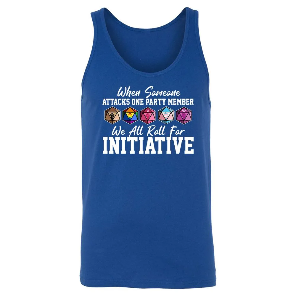 LGBT Roll For Initiative Unisex Jersey Tank - True Royal - 13