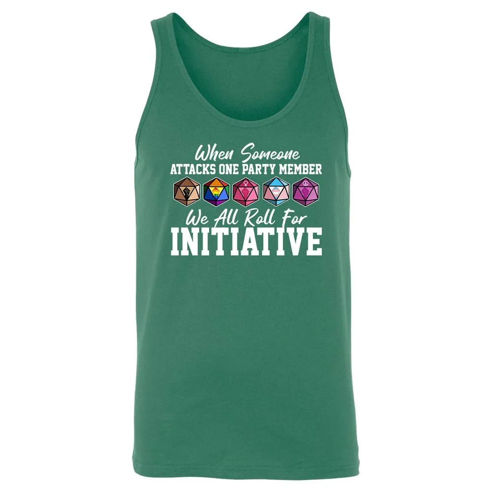 LGBT Roll For Initiative Unisex Jersey Tank - Kelly - 9
