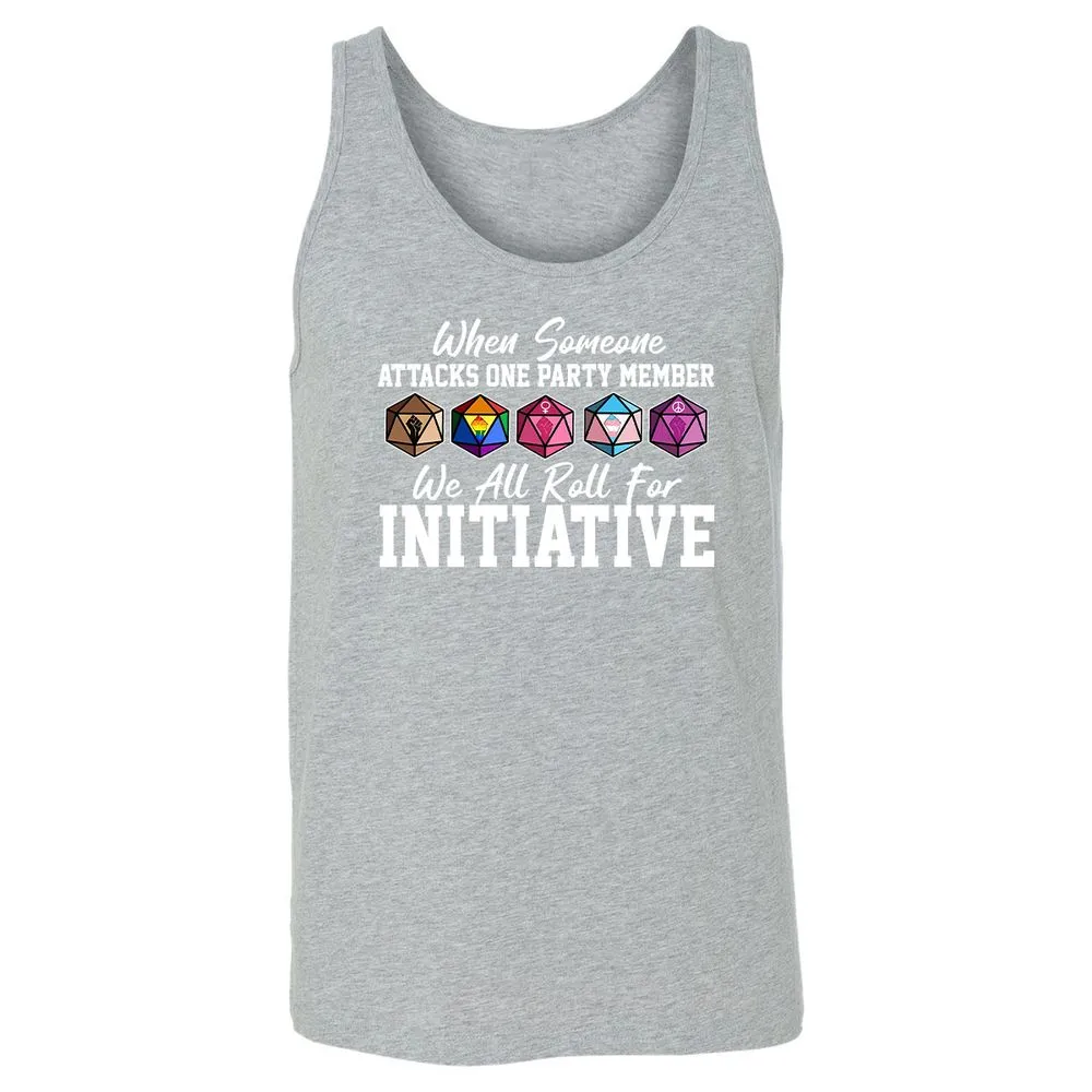 LGBT Roll For Initiative Unisex Jersey Tank - Athletic Heather - 4