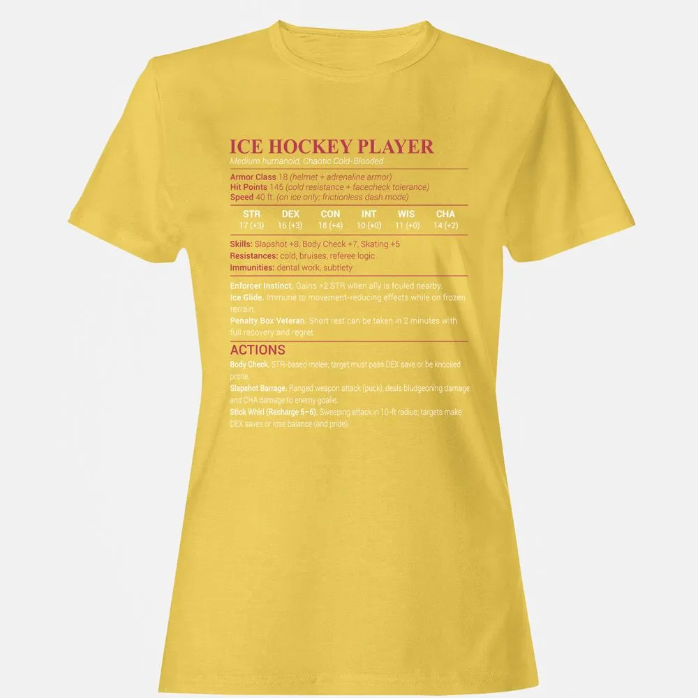 Ice Hockey Player Women's T-Shirt - Daisy - 4