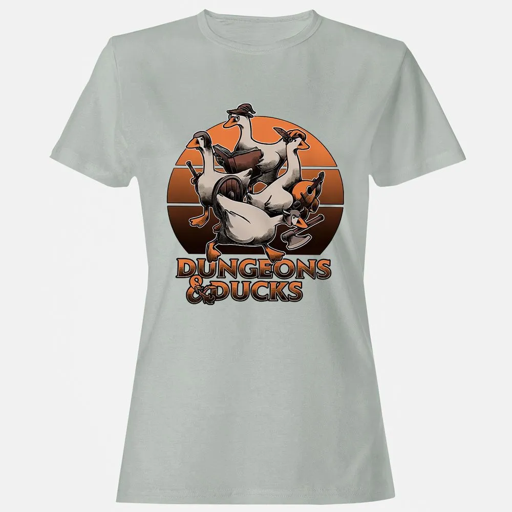 Dungeons And Ducks Women's T-Shirt - Ash - 2