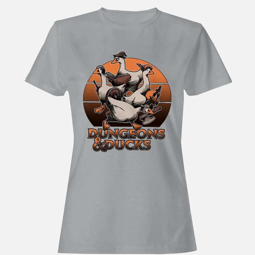 Dungeons And Ducks Women's T-Shirt - Sport Grey - 15