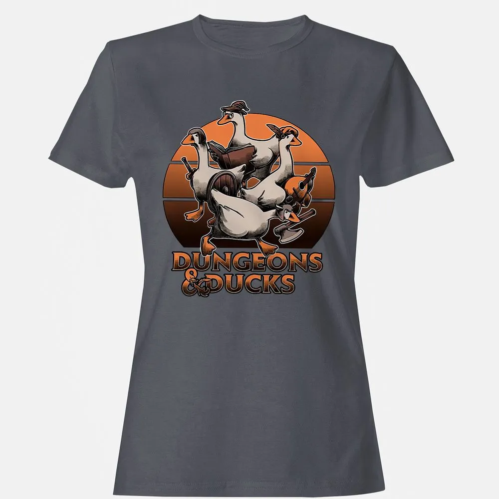 Dungeons And Ducks Women's T-Shirt - Dark Heather - 5