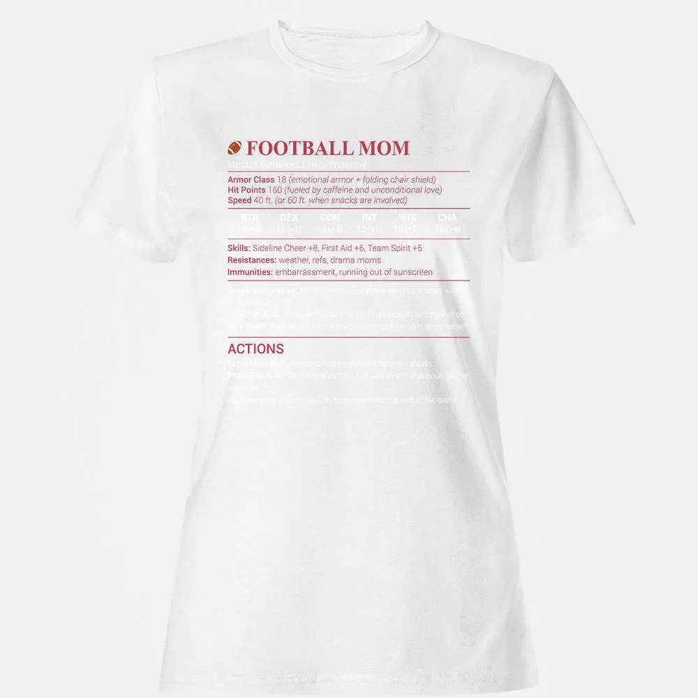 Football Mom Women's T-Shirt - White - 16