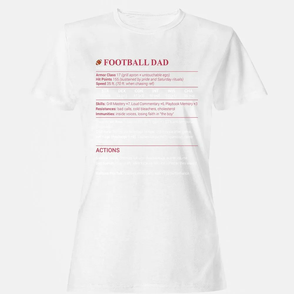 Football Dad Women's T-Shirt - White - 16