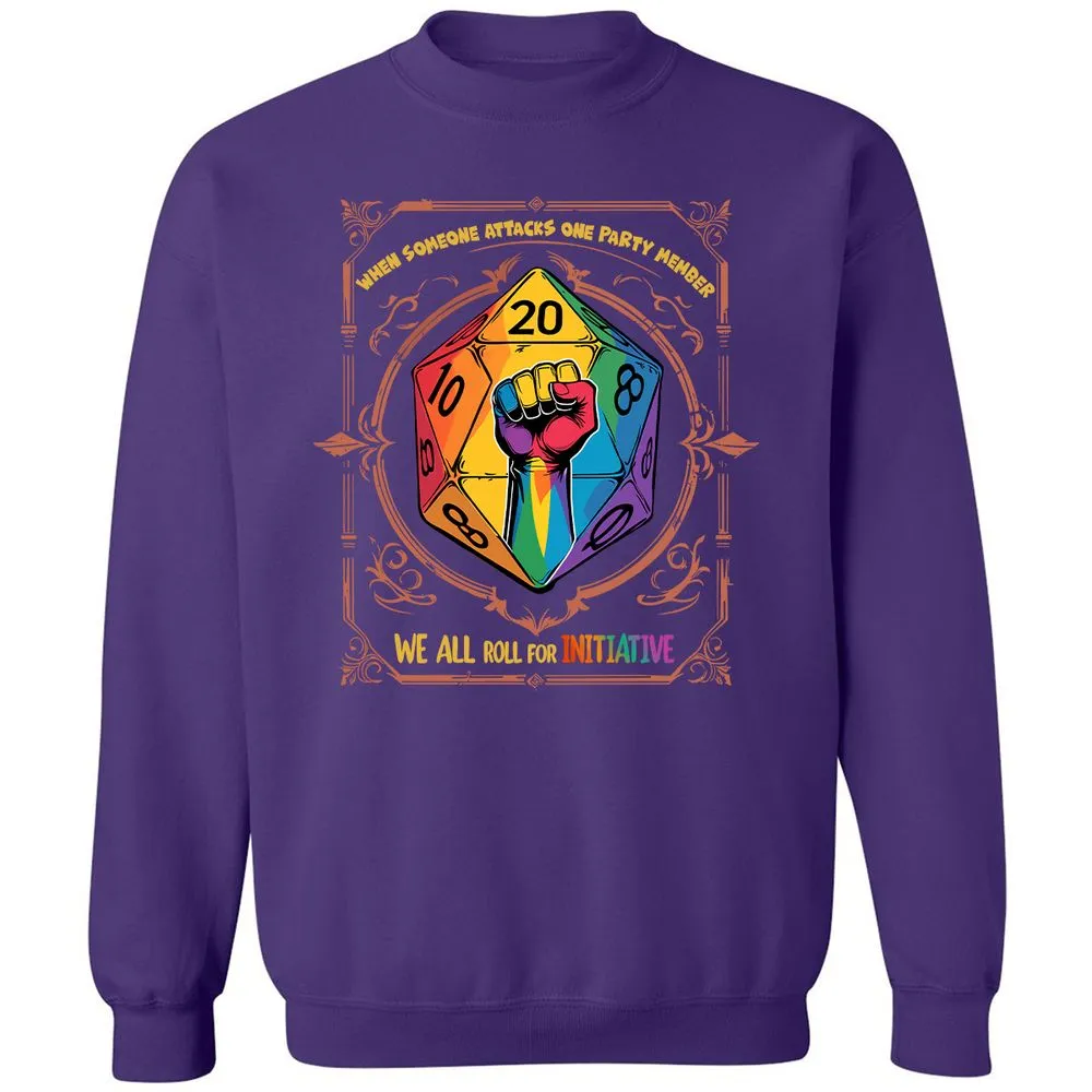 Roll For Initiative Classic Unisex Sweatshirt - Purple - 6