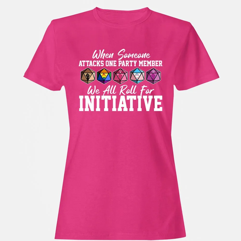 LGBT Roll For Initiative Women's T-Shirt - Heliconia - 6
