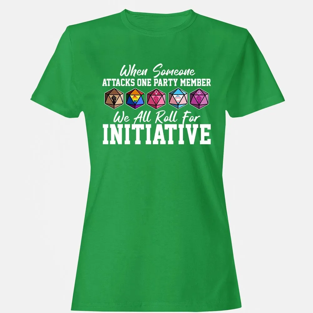LGBT Roll For Initiative Women's T-Shirt - Irish Green - 7