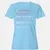 Baseball Mom Women's T-Shirt - Light Blue - 8