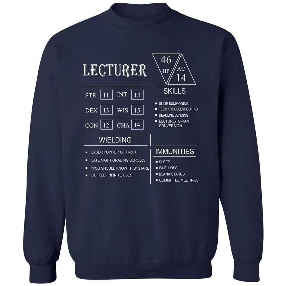 Lecturer New Classic Unisex Sweatshirt - Navy - 2