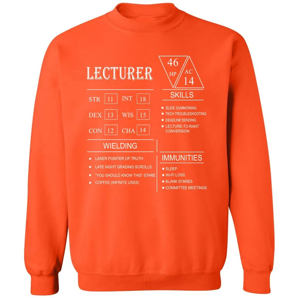 Lecturer New Classic Unisex Sweatshirt - Orange - 10