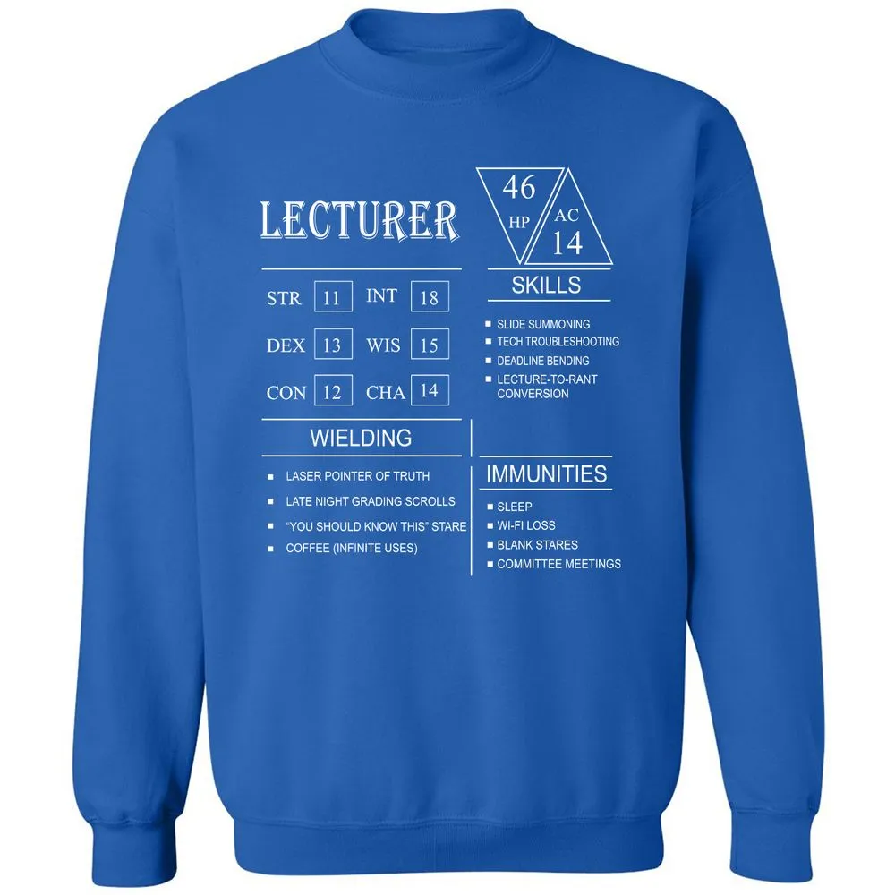 Lecturer New Classic Unisex Sweatshirt - Royal - 9