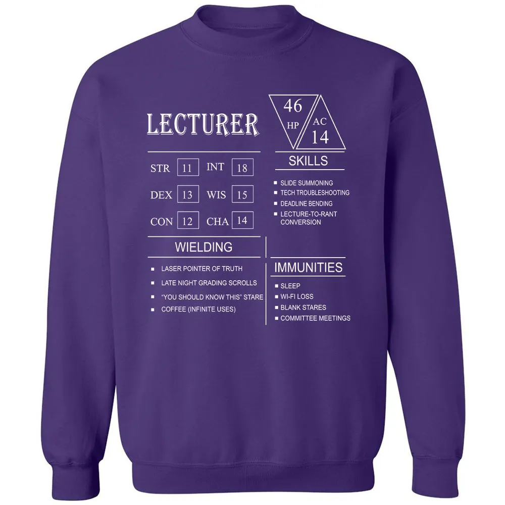Lecturer New Classic Unisex Sweatshirt - Purple - 6