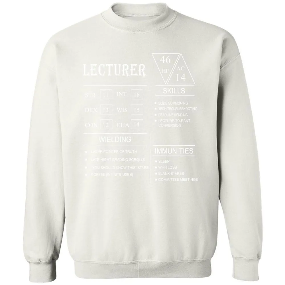 Lecturer New Classic Unisex Sweatshirt - White - 12