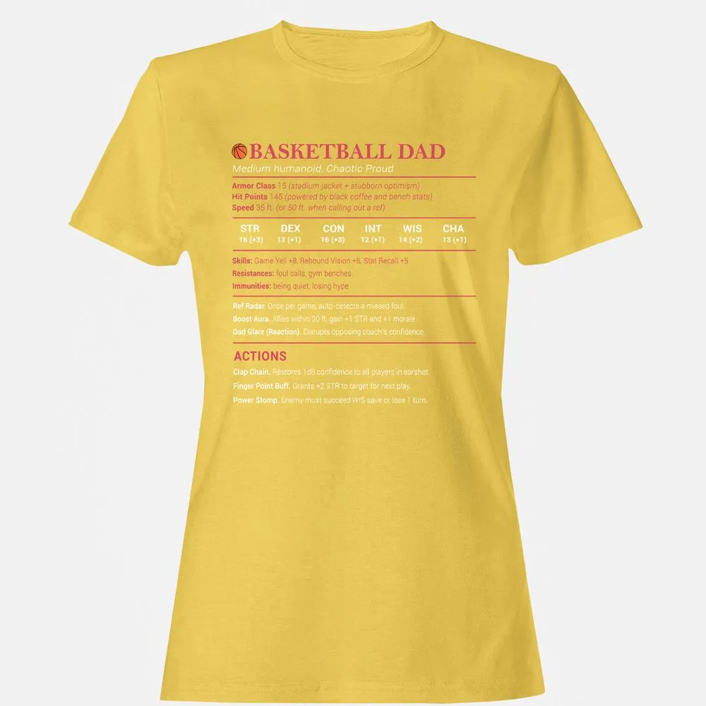 Basketball Dad Women's T-Shirt - Daisy - 4