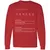 Actress Stats Long Sleeve T-Shirt - Red - 14