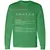 Actress Stats Long Sleeve T-Shirt - Irish Green - 10