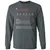 Baseball Player Long Sleeve T-Shirt - Dark Heather - 15