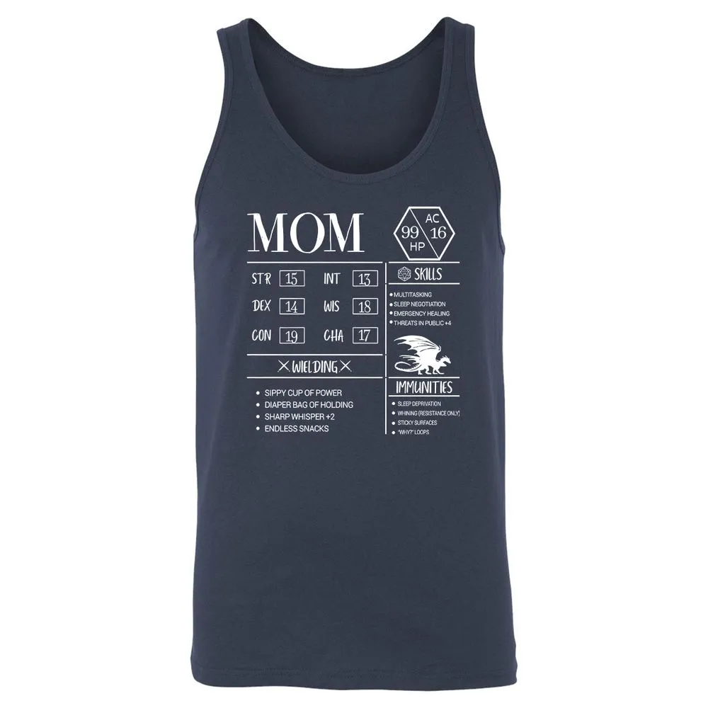 Mom New Unisex Jersey Tank - Navy - 2