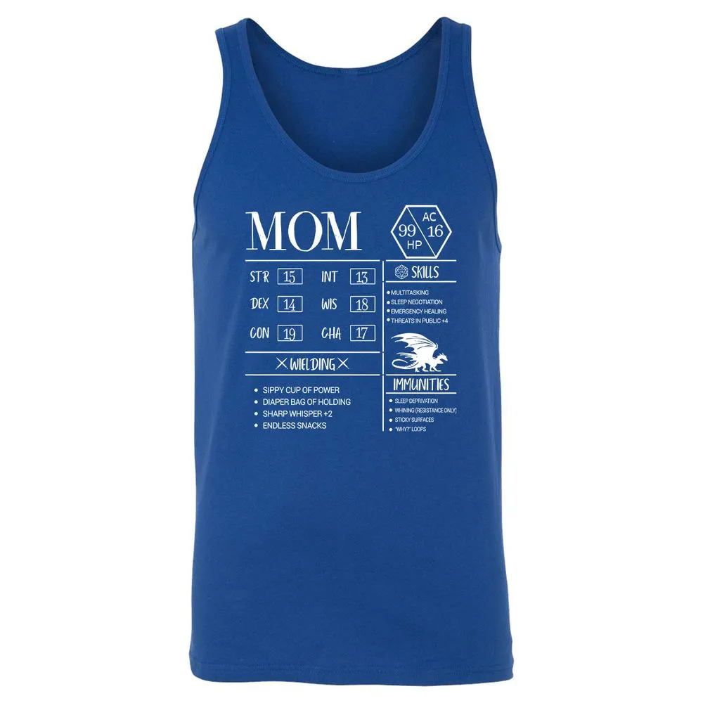 Mom New Unisex Jersey Tank - True Royal - 13