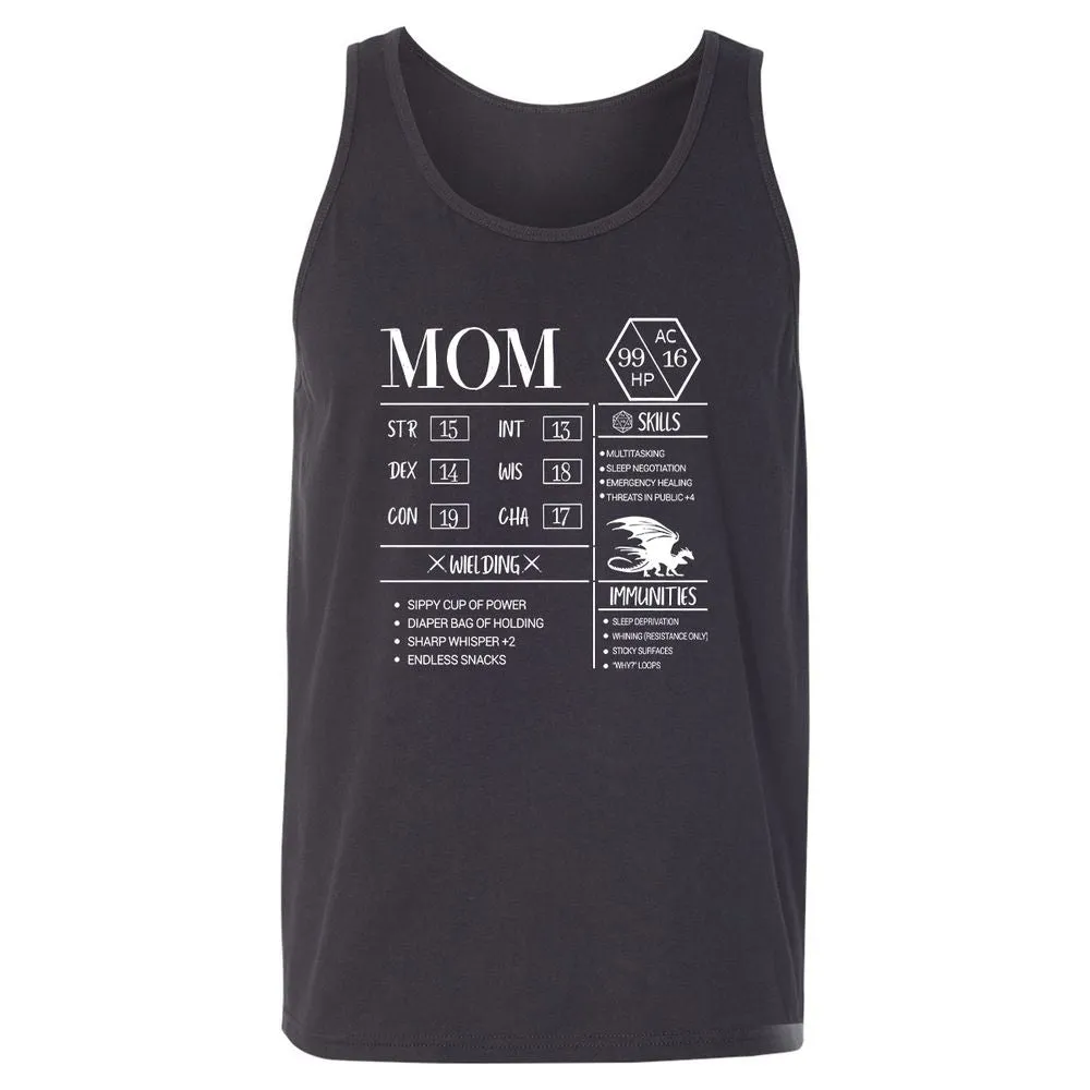 Mom New Unisex Jersey Tank - Dark Grey - 7