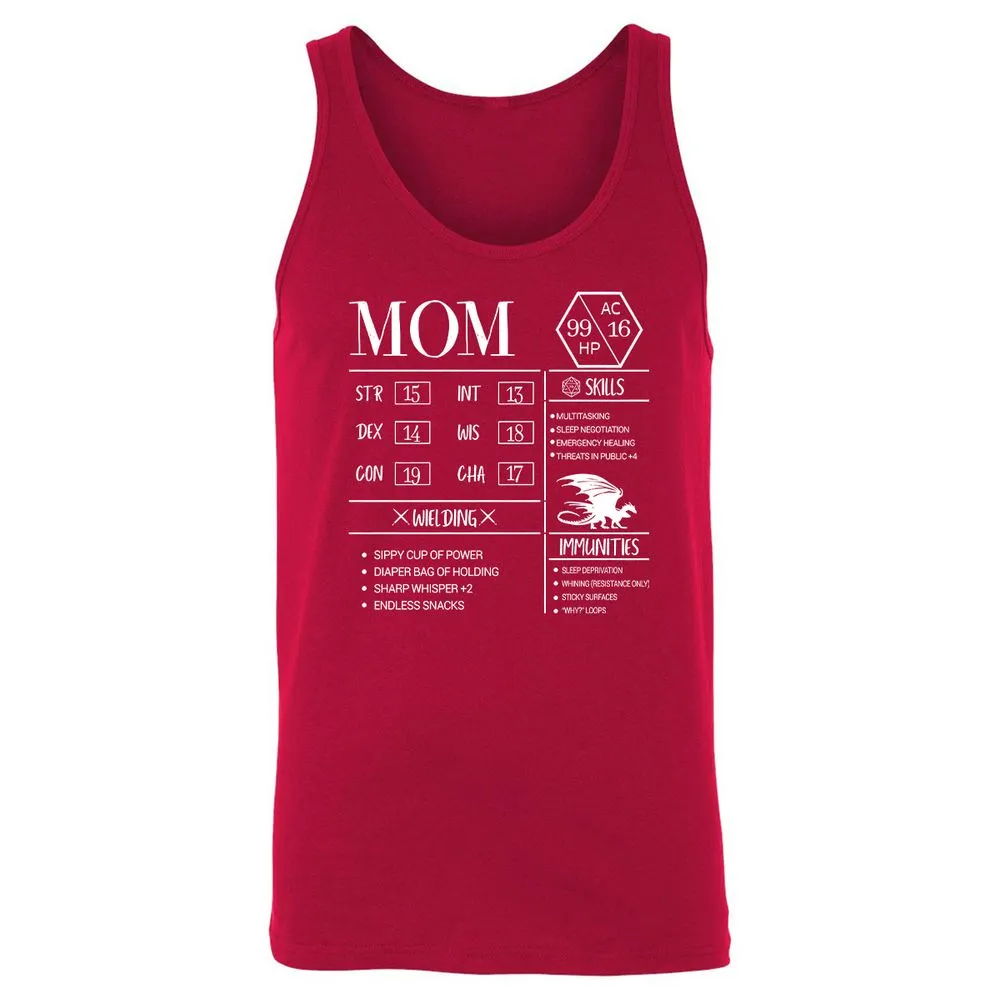 Mom New Unisex Jersey Tank - Red - 11