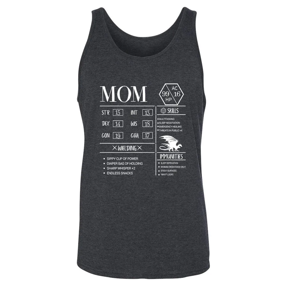 Mom New Unisex Jersey Tank - Dark Grey Heather - 6