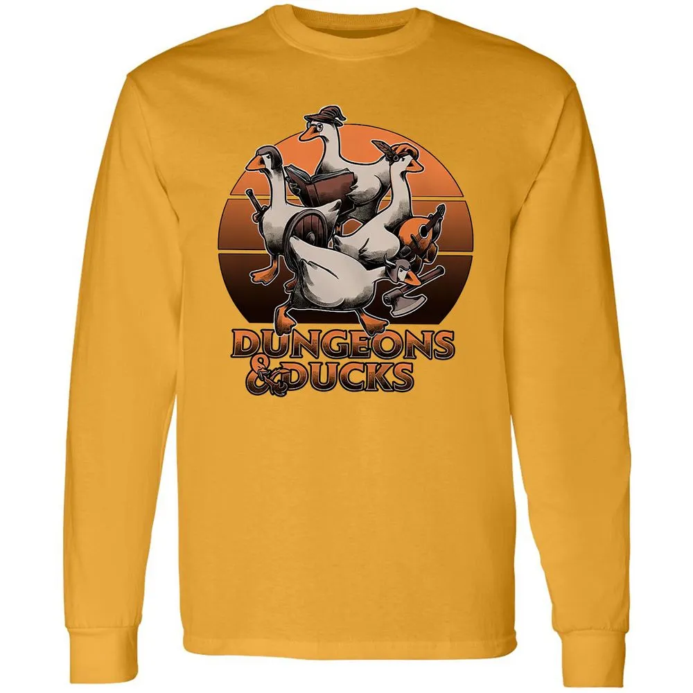 Dungeons And Ducks Long Sleeve T-Shirt - Gold - 9