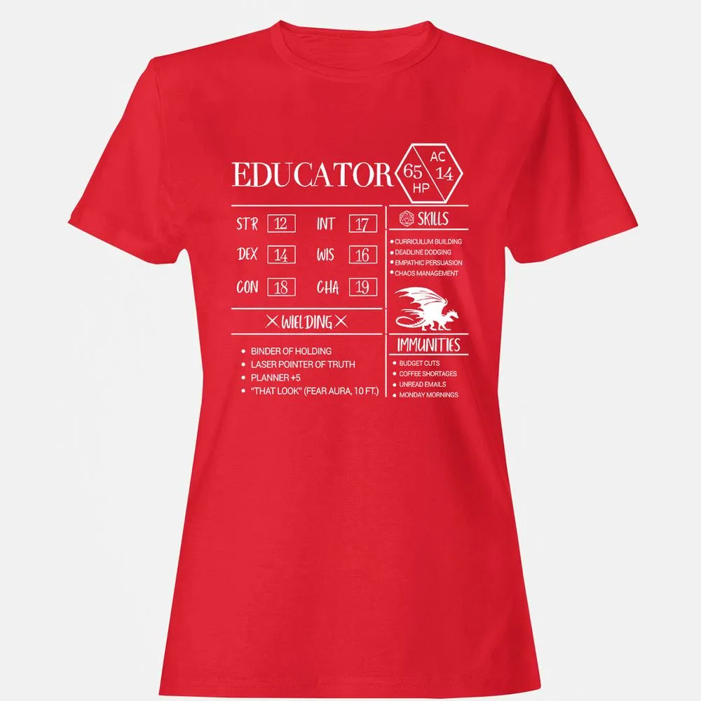 Educator New Women's T-Shirt - Red - 13