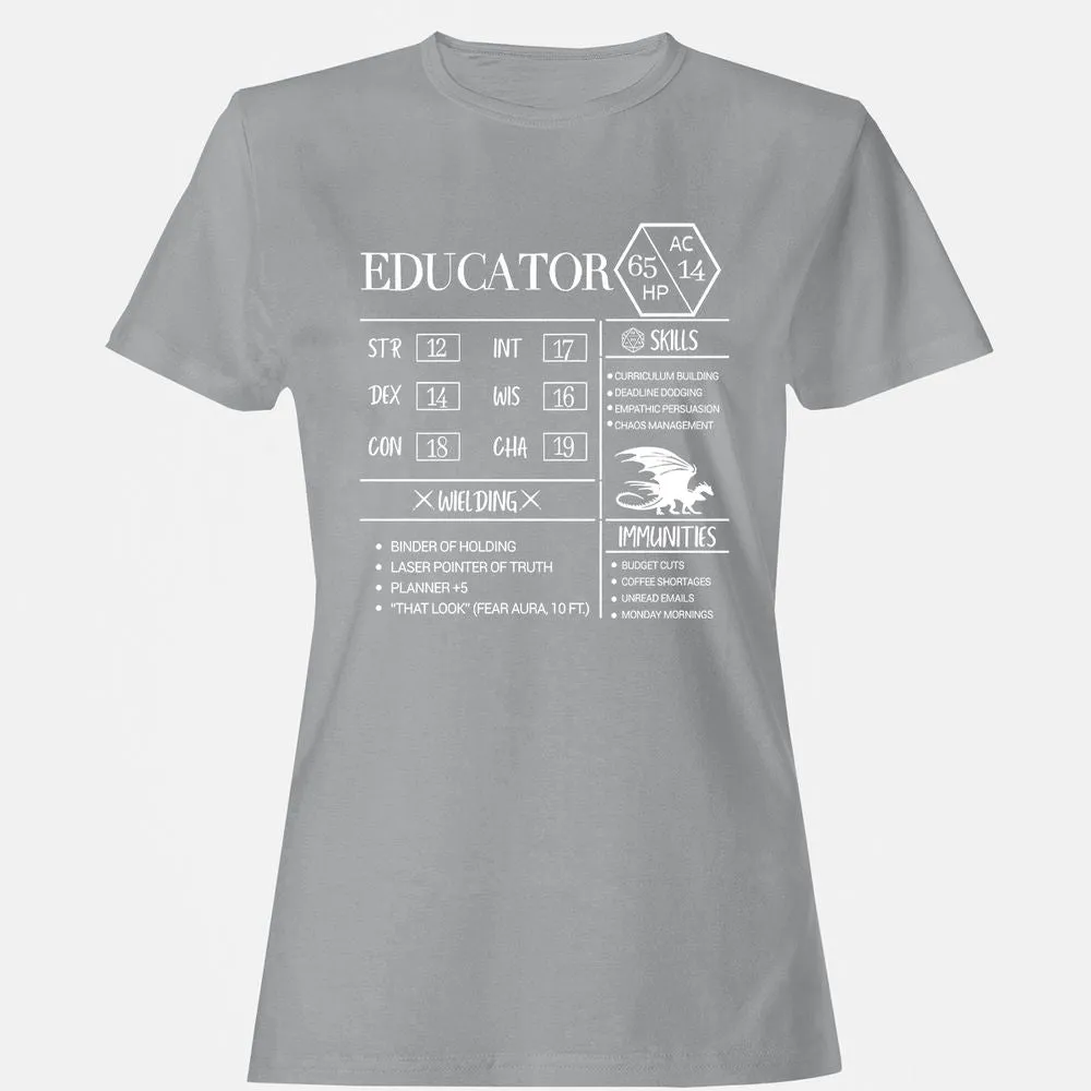 Educator New Women's T-Shirt - Sport Grey - 15