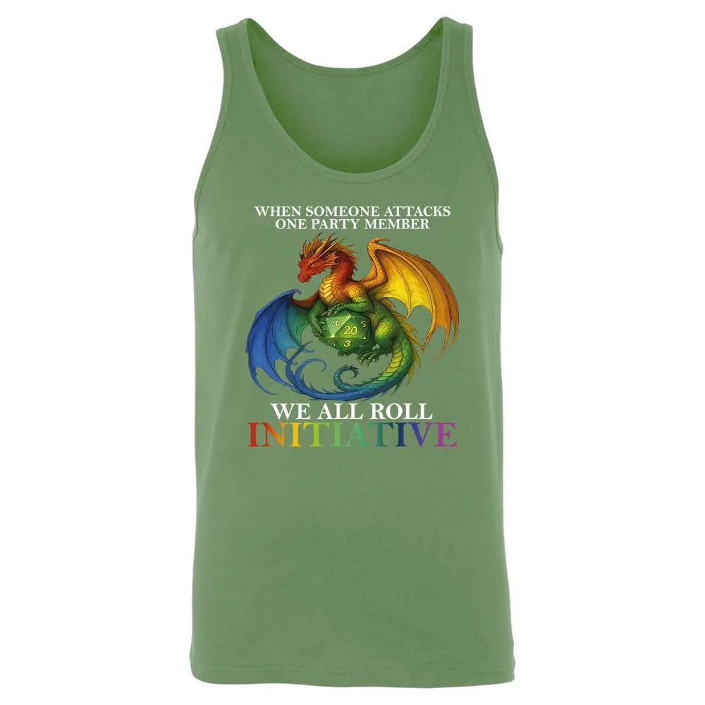 Dragon Roll For Initiative Unisex Jersey Tank - Leaf - 10