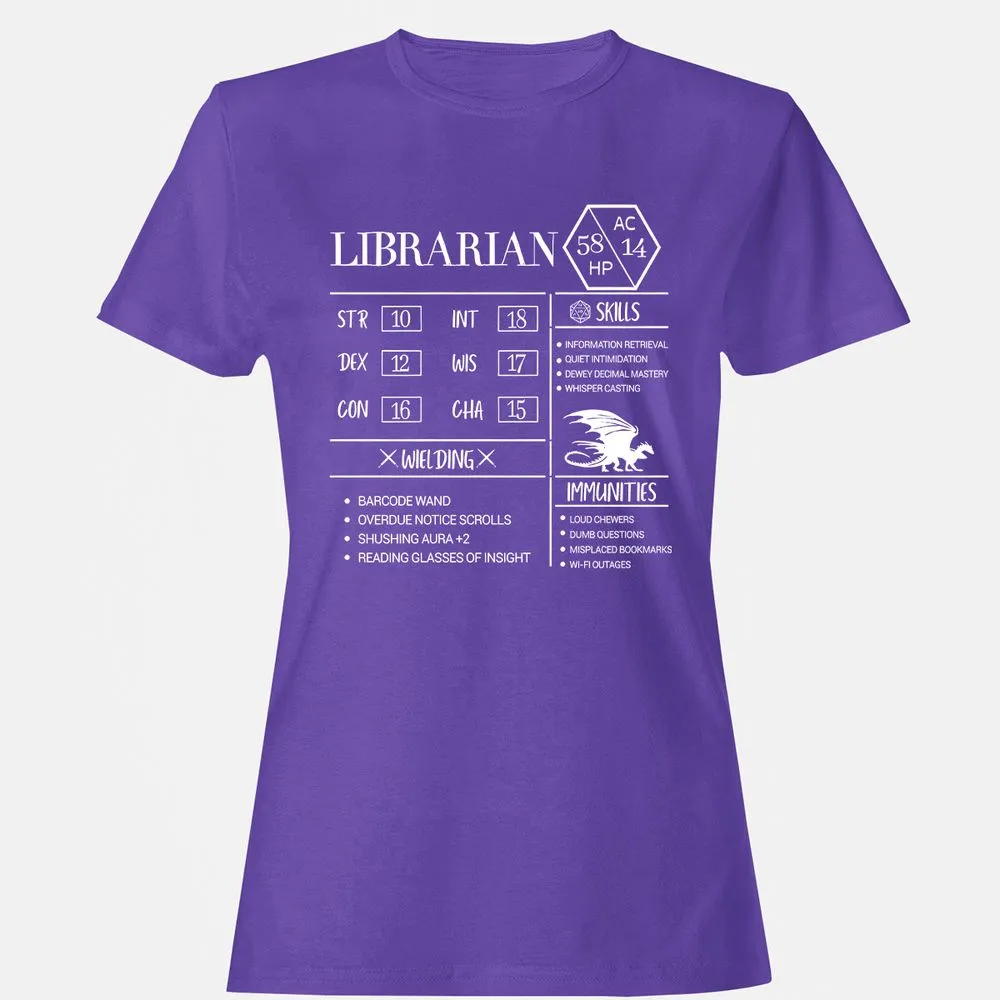 Librarian New Women's T-Shirt - Purple - 12