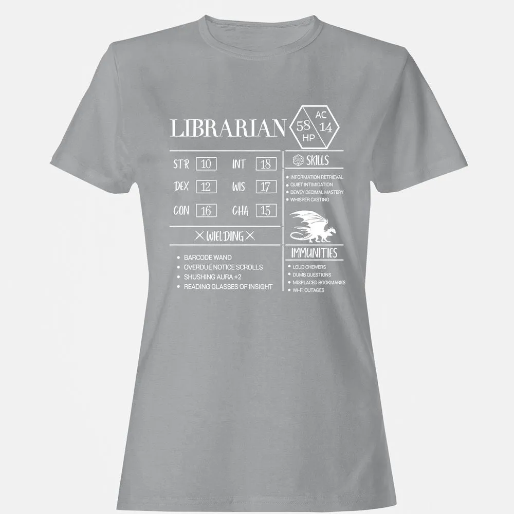 Librarian New Women's T-Shirt - Sport Grey - 15