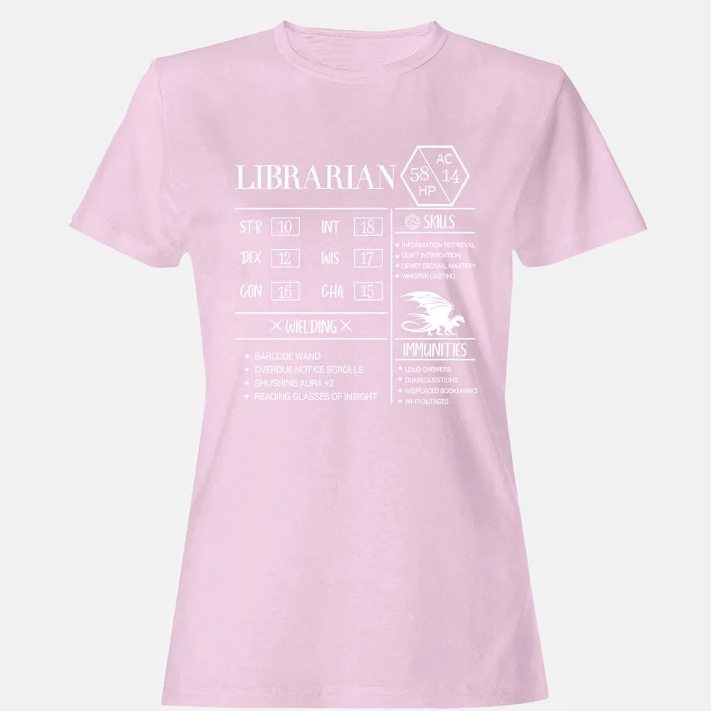 Librarian New Women's T-Shirt - Light Pink - 9