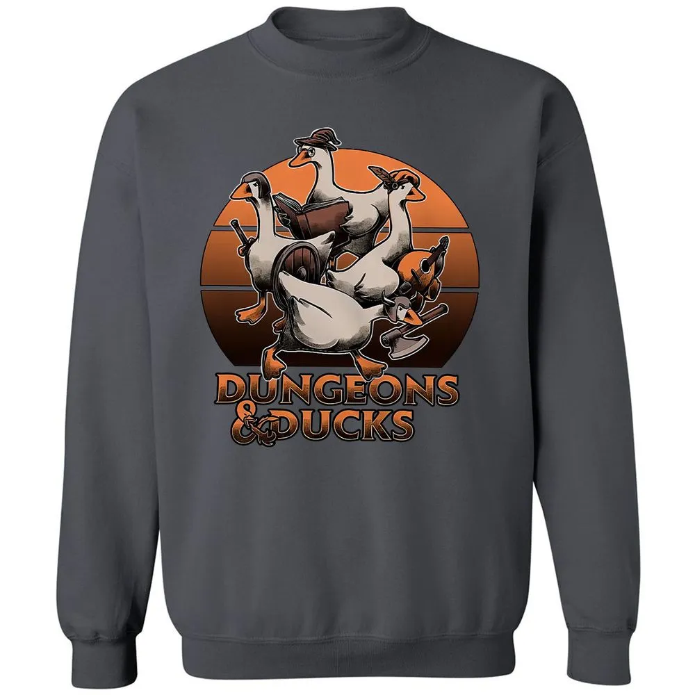 Dungeons And Ducks Classic Unisex Sweatshirt - Charcoal - 7