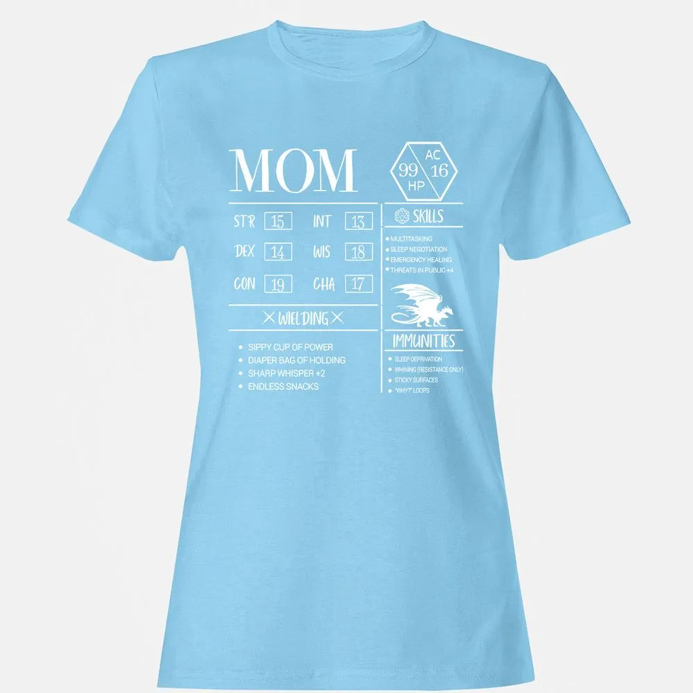 Mom New Women's T-Shirt - Light Blue - 8