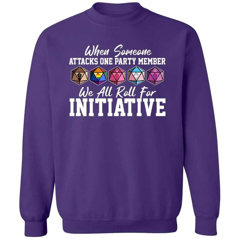 LGBT Roll For Initiative Classic Unisex Sweatshirt - Purple - 6