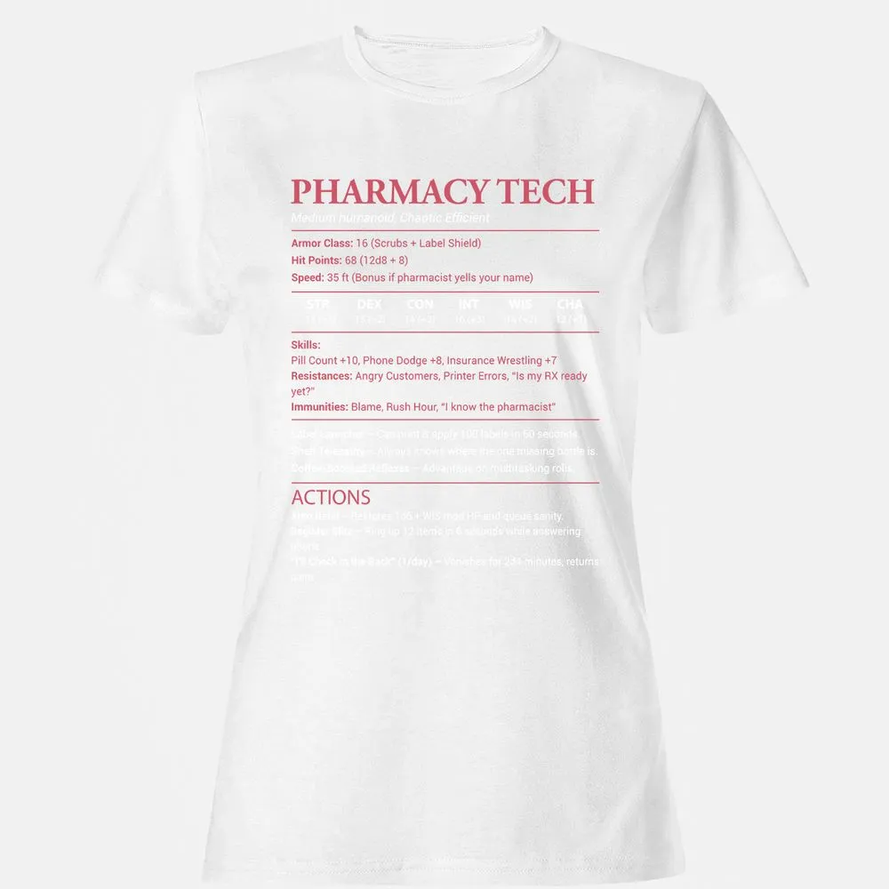 Pharmacy Tech Women's T-Shirt - White - 16