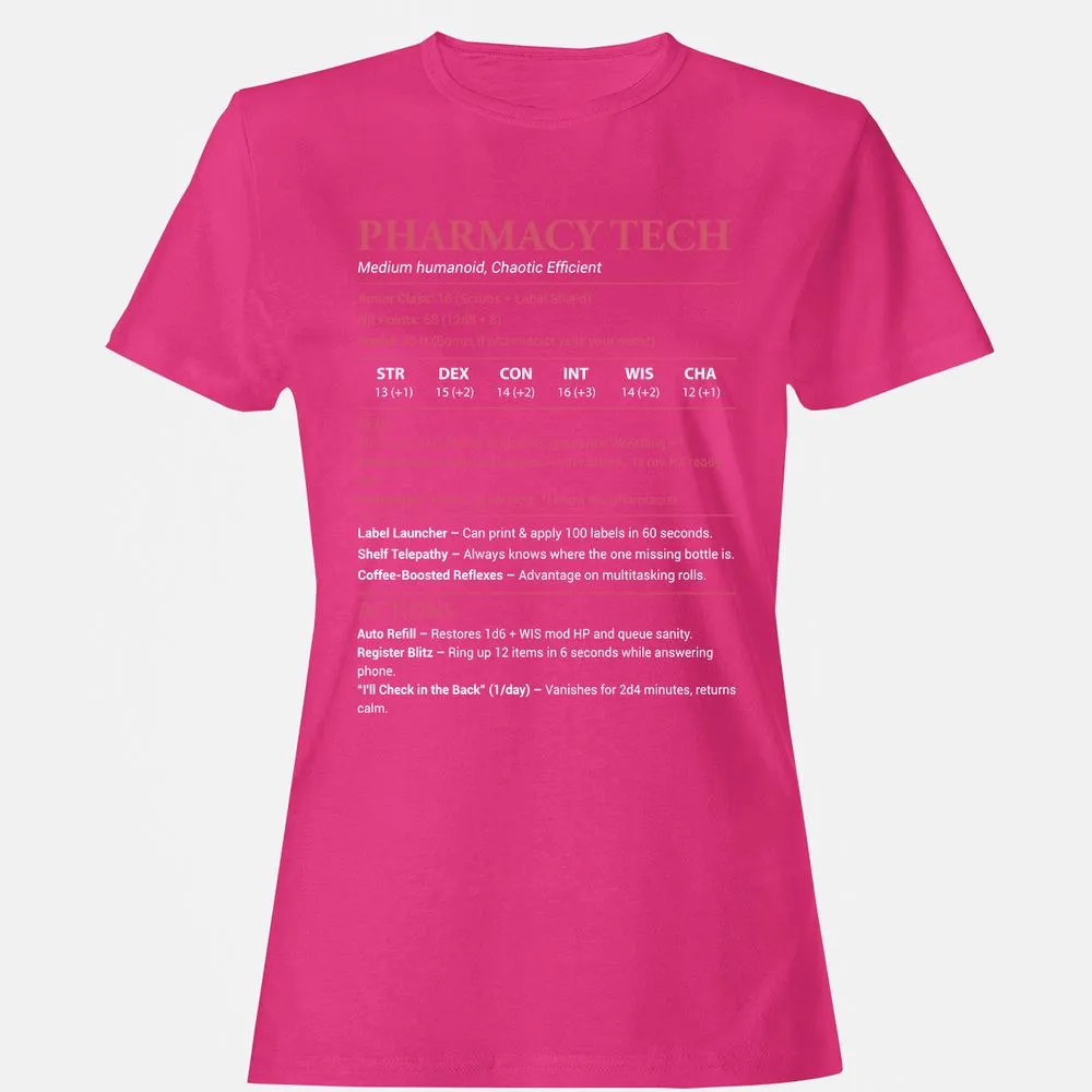 Pharmacy Tech Women's T-Shirt - Heliconia - 6