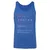 Archivist Stats Unisex Jersey Tank - True Royal Triblend - 12