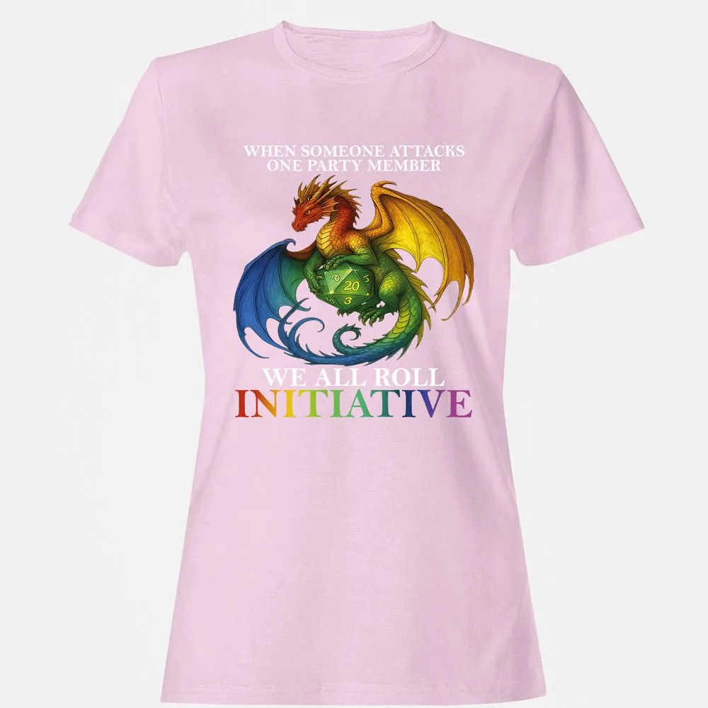 Dragon Roll For Initiative Women's T-Shirt - Light Pink - 9