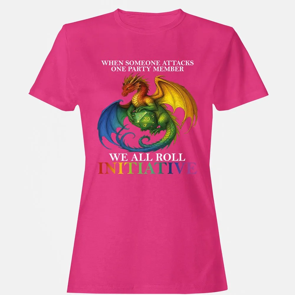 Dragon Roll For Initiative Women's T-Shirt - Heliconia - 6