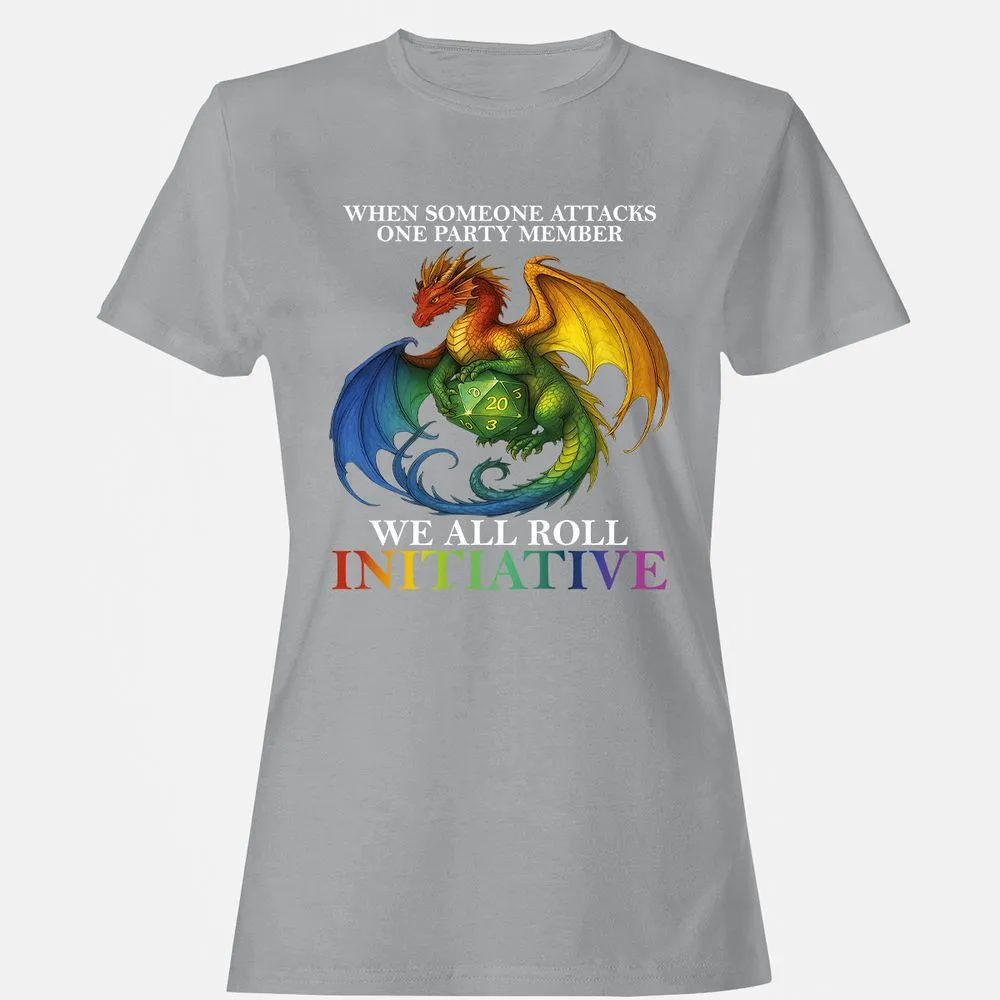Dragon Roll For Initiative Women's T-Shirt - Sport Grey - 15