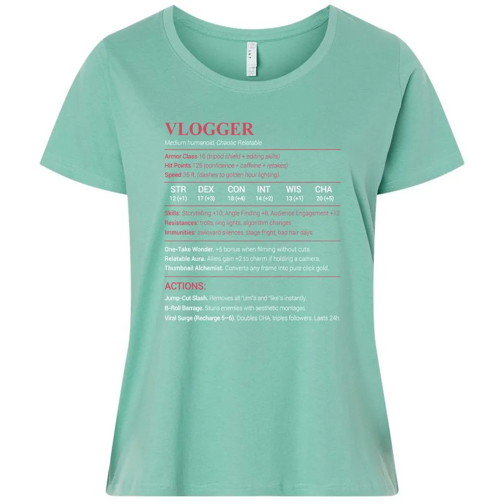 Vlogger Ladies Curvy Jersey - Saltwater - 7