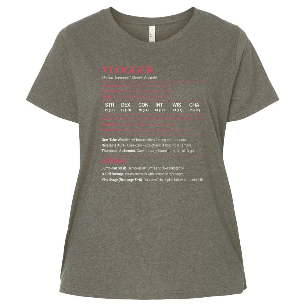 Vlogger Ladies Curvy Jersey - Bamboo Blackout - 2